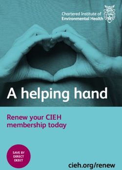 A helping hand Renew your CIEH membership today cieh.org/renew - Chartered Institute of ...