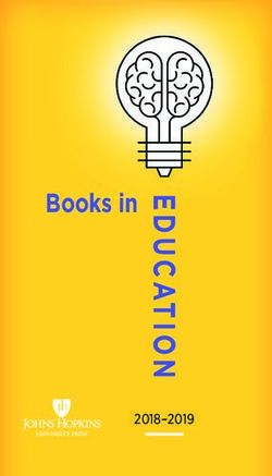Books in 2018-2019 - Johns Hopkins University Press Books