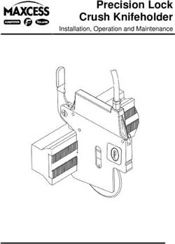Precision Lock Crush Knifeholder - Installation, Operation and Maintenance
