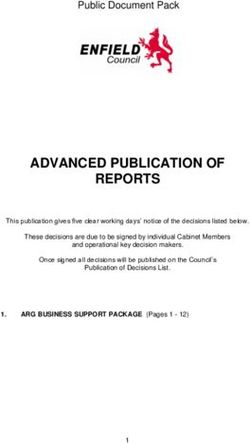 ADVANCED PUBLICATION OF REPORTS