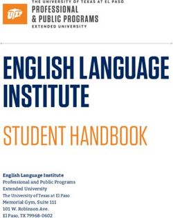 ENGLISH LANGUAGE INSTITUTE - STUDENT HANDBOOK English Language Institute Professional and Public Programs Extended University - The University of ...
