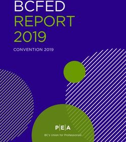 BCFED REPORT 2019 CONVENTION 2019 - Professional Employees Association