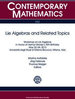 Lie Algebras and Related Topics - 652 Marina Avitabile Jörg Feldvoss ...