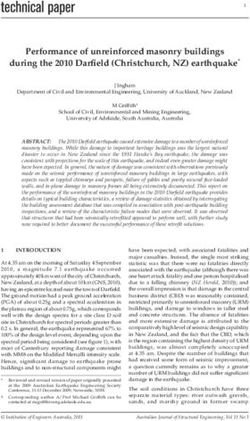 Performance of unreinforced masonry buildings during the 2010 Darfi eld (Christchurch, NZ) earthquake