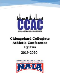 2019-2020 Chicagoland Collegiate Athletic Conference Bylaws