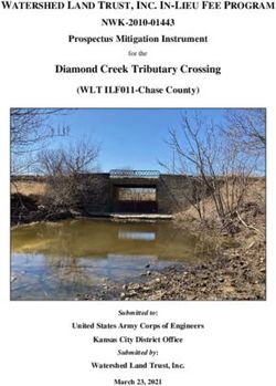 WATERSHED LAND TRUST, INC. IN-LIEU FEE PROGRAM