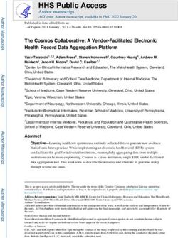 HHS Public Access Author manuscript ACI open. Author manuscript; available in PMC 2022 January 20.