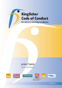 Kingfisher Code of Conduct - for factory working conditions