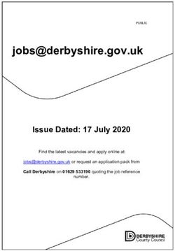 Issue Dated: 17 July 2020 Call Derbyshire on 01629 533190 quoting the job reference