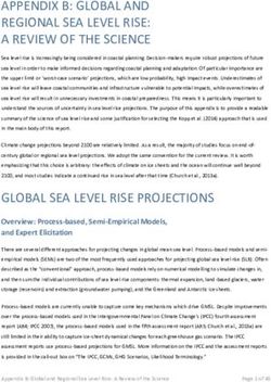 APPENDIX B: GLOBAL AND REGIONAL SEA LEVEL RISE: A REVIEW OF THE SCIENCE
