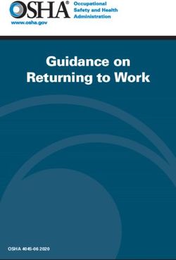 Guidance on Returning to Work - OSHA 4045-06 2020