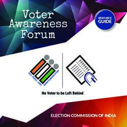Voter Forum Awareness - GUIDE RESOURCE