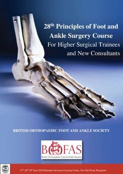 Ankle Surgery Course 28th Principles of Foot and - For Higher Surgical Trainees and New Consultants - Ramaiah Advanced Learning Center