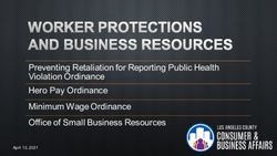 Preventing Retaliation for Reporting Public Health Violation Ordinance Hero Pay Ordinance Minimum Wage Ordinance Office of Small Business ...
