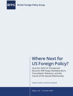 Where Next for US Foreign Policy? - British Foreign Policy ...