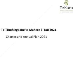 Te Tūtohinga me te Mahere ā-Tau 2021 - Charter and Annual Plan 2021 - Te Kura