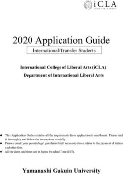 2020 Application Guide - International/Transfer Students - International College of Liberal Arts