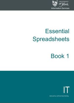 IT - Essential Spreadsheets Book 1 - Information Services - University of York