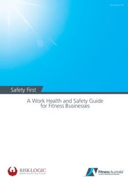 Safety First A Work Health and Safety Guide for Fitness Businesses