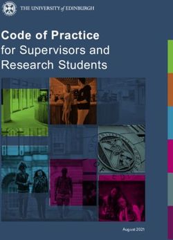 Code of Practice for Supervisors and Research Students - August 2021 - The ...