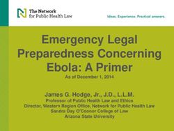 Emergency Legal Preparedness Concerning Ebola: A Primer