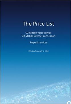 The Price List O2 Mobile Voice service O2 Mobile Internet connection Prepaid services