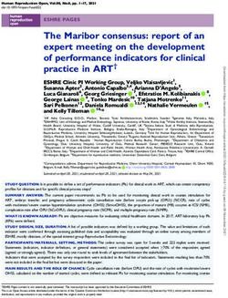 The Maribor consensus: report of an expert meeting on the development of performance indicators for clinical practice in ART