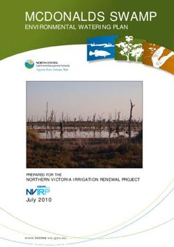 MCDONALDS SWAMP ENVIRONMENTAL WATERING PLAN - July 2010