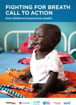 FIGHTING FOR BREATH CALL TO ACTION - End childhood pneumonia deaths - Save the Children UK