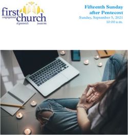 Fifteenth Sunday after Pentecost - Sunday, September 5, 2021 10:00 a.m - The First Congregational ...