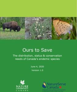 Ours to Save The distribution, status & conservation needs of Canada's endemic species