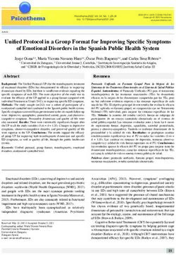 Unifi ed Protocol in a Group Format for Improving Specifi c Symptoms of Emotional Disorders in the Spanish Public Health System