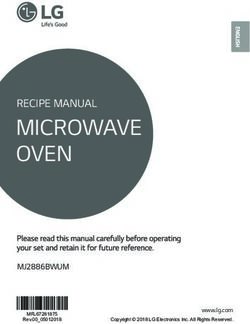 MICROWAVE OVEN RECIPE MANUAL - MJ2886BWUM - LG