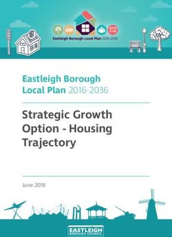 Strategic Growth Option - Housing Trajectory - Eastleigh Borough Local Plan 2016-2036 - Eastleigh Borough ...