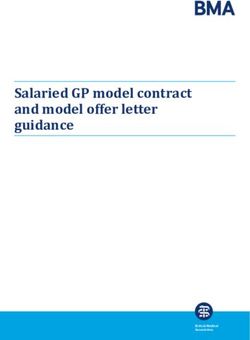 Salaried GP Model Contract And Model Offer Letter Guidance - BMA