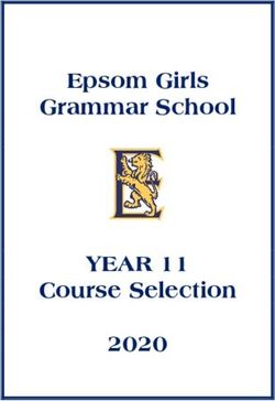 YEAR 11 Epsom Girls Grammar School Course Selection 2020