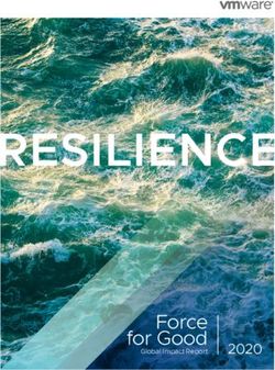 RESILIENCE - Force for Good 2020 - VMware