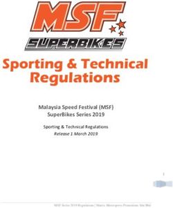 Malaysia Speed Festival (MSF) SuperBikes Series 2019 - Sporting & Technical Regulations