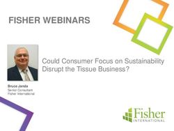 FISHER WEBINARS Could Consumer Focus on Sustainability Disrupt the Tissue Business?