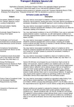 Transport Airplane Issues List - Federal Aviation Administration