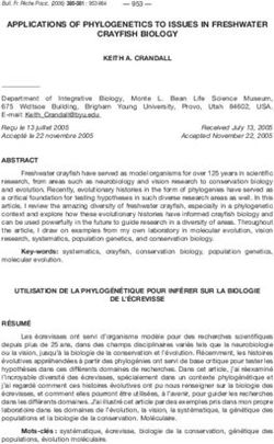 APPLICATIONS OF PHYLOGENETICS TO ISSUES IN FRESHWATER CRAYFISH BIOLOGY