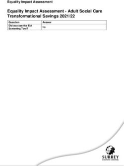 Equality Impact Assessment - Adult Social Care Transformational Savings 2021/22 - Equality Impact Assessment