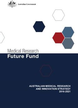 AUSTRALIAN MEDICAL RESEARCH AND INNOVATION STRATEGY 2016-2021