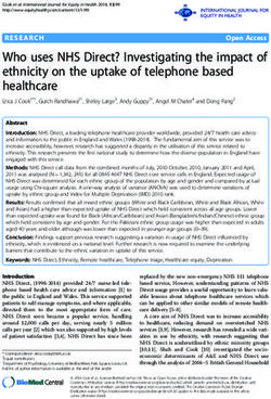 Who uses NHS Direct? Investigating the impact of ethnicity on the uptake of telephone based healthcare