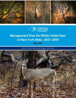 Management Plan for White-Tailed Deer in New York State, 2021-2030 - May 2021 Andrew M. Cuomo, Governor | Basil Seggos, Commissioner