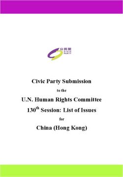 Civic Party Submission U.N. Human Rights Committee China (Hong Kong) - 130th Session: List of Issues - OHCHR