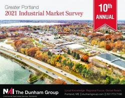 10th ANNUAL 2021 Industrial Market Survey - NAI The Dunham Group