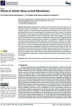 Effects of Abiotic Stress on Soil Microbiome - MDPI