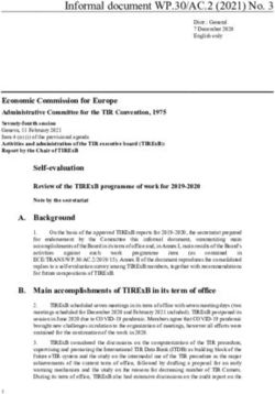 Informal document WP.30/AC.2 (2021) No. 3 - UNECE