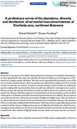 A preliminary survey of the abundance, diversity and distribution of terrestrial macroinvertebrates of Gcwihaba cave, northwest Botswana